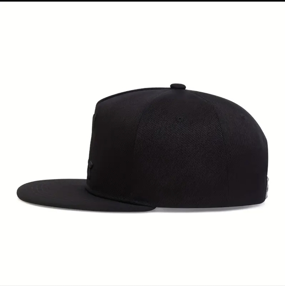 LA Vintage Embroidery Baseball Cap Black Hip Hop Snapback Hat Adjustable Sunscre - Picture 2 of 3
